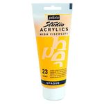 Pebeo High Viscosity Studio Acrylics - Medium Cadmium Yellow Hue (23) - Tube of 100 ML