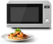 Panasonic NN-SD37QSBPQ 29L Solo Microwave Oven, 1000W, Auto Defrost, 11 Auto Programmes, Timer, Silver & Stainless Steel