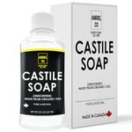 Castile Soap 8 fl oz (454ml) | Natural, Versatile Cleanser for Skin and Home | Gentle Formula for Hair, Body, and Household Use | Eco-Friendly Ingredients | Unscented | Made with Love and Care| By Amriel Co.