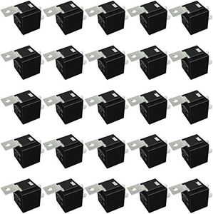 25 Pack 40/30 AMP 5 Pin SPDT 12 V DC Bosch Style Relay Switch for Electrical Automotive Truck Marine Boat (No Relay Socket and Wiring Harness)