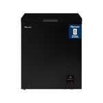 Fridgemaster MCF142EB 142L Chester Freezer 4 Star Freezer Rating - 55.9D x 62.5W x 85.4H cm Black with Recessed Handle - E Rated