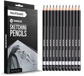 Sketch Pencils for Drawing, 12 Pack, Drawing Pencils, Art Pencils for Drawing and Shading, Triangular Graphite Pencils Set for Drawing, Shading Pencils for Sketching, Adults & Kids, 8B-6H