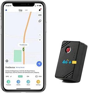 (Includes 1 Year of SIM Card Usage)4G LTE GPS Tracker for Vehicles Cars Kids Dogs Motorcycle Trucks, Loved Ones Asset,Free APP for iOS Andriod,Anti-Theft Alarm Tracking Device,SOS Emergency Call