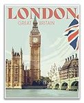 London England Vintage Travel Poste