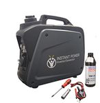 Nassboards Portable Suitcase Inverter Petrol Generator 4 Stroke 6.5HP 2000W 12V 230V – Pure Sine Wave – Includes 0.5L Bottle of 10W-30 Oil, Spark Plug Removal Tool, DC Charging Wires