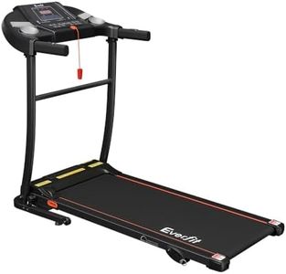 Everfit Treadmill Electric Treadmills with 400mm Running Belt, Folding Walking Pad Foldable Machine Exercise & Fitness Equipment, with up to 12km/h Speed and 3-Level Incline for Home Gym Workout