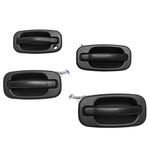 Exterior Door Handles Set, Front Rear Left Driver & Right Passenger, Compatible with 1999-2007 Chevy Silverado Suburban Tahoe Avalanche, GMC Sierra Yukon, Cadillac Escalade 15034985 15721572 GM1520105