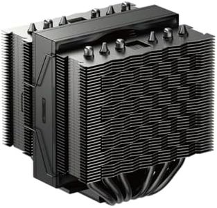 PCCOOLER CPU Air Cooler Mini Dual Tower, 6×6mm Heatpipes, 100mm PWM Fan, 115mm Height, Compact Design for Intel LGA1700/1851 & AMD AM5(RT620M X Black)