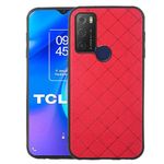 ELISORLI Compatible with TCL 20E 20Y TLC 6125F case Rugged Thin Slim Cell Accessories Anti-Slip Fit Rubber TPU Mobile Phone Protection Silicone Soft Cover for Alcatel 1S 2021/3L 2021 Women Men Red