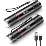 Blukar LED Torch Rechargeable, [2 P