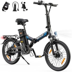 VARUN E Bike, 20 Zoll E-Bike Klapprad mit 48V 624 Wh Akku, Max 100 KM, Ebike Damen Herren mit 250W Motor, 25KM/H, 7-Gang, Elektrofahrrad City Ebike für Pendler und Camping, EU-Konformes, Schwarz