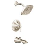 Moen TS2913NL Flara Posi-Temp Pressure Balancing Tub and Shower Trim Kit, Valve Required, Polished Nickel (NL)