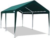 ADVANCE OUTDOOR Adjustable 10x20 ft Heavy Duty Carport Car Canopy Garage Boat Shelter Party Tent, Adjustable Height from 9.5 ft to 11 ft, Green