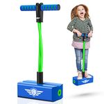 Pogo Stick, Notique Toys for 3-12 Year Old Boys Outdoor Toys for Kids 3-12 Pogo Jumper Boys Toys Age 3-12 Kids Toys for Boys 3-12 Year Old Boy Gifts Toddler Boy Toys Green Blue