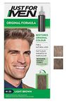 Just For Men Original Formula Light Brown Hair Dye, Targets Only The Grey Hairs, Restoring The Original Colour For a Natural Look – H25