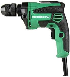 Metabo HPT Drill, Corded, 7-Amp, 3/8-Inch, Metal Keyless Chuck, Variable Speed w/Dial, Rubber Over-Molded Handle, Forward/Reverse, 5-Year Warranty (D10VH2)