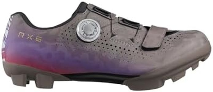 SHIMANO SH-RX600W Women’s Versatile, Performance Gravel Cycling Shoe, Gray/Purple, 12.5