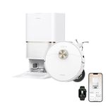 DREAME L60 Ultra FE Robot Vacuum and Mop, Auto-Empty and 100℃ Self-Cleaning Mop, 30,000Pa Suction, Obstacle Avoidance and 360° Navigation, Corner to Edge Deep Cleaning, TriCut Brush, White