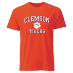 Barnesmith Spirit Logo Adult Unisex Short-Sleeve T-Shirt, Color, Clemson Tigers - Orange, Small