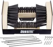 JobSite The Original Boot Scrubber - Includes Stakes for Grass Mounting - All Weather Industrial Shoe Cleaner & Scraper Brush