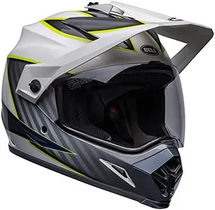 Bell MX-9 Adventure MIPS Helmet (Dalton Gloss White/Hi-Viz Yellow - Medium)