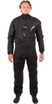 Gul Mens Dartmouth Eclip Zip Drysuit Dry Suit & Underfleece - Black - 3 Layer Dry Suit Waterproof Sprayproof