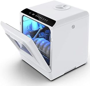IAGREEA Countertop Dishwasher, Portable Countertop Dishwasher, No Hookup Needed, Compact Dishwasher With 5-Liter Built-in Water Tank,5 Programs, 360° Dual Spray