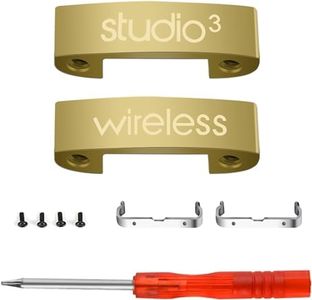 Studio - Conector de diadema de 3 bisagras, piezas de reparación de metal compatibles con Beats Studio 3.0 Kit de reparación de auriculares inalámbricos sobre la oreja (dorado)
