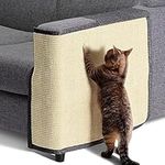 Navaris Cat Scratch Mat Sofa Shield - Natural Sisal Furniture Protector Scratching Pad for Cats - Scratch Carpet for Couch, Sofa, Chair - Left