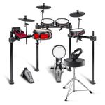 Alesis Nitro Pro and Drum Essentials Bundle - Electric Drum Kit with Accessory Pack including A Drum Throne and On-Ear Headphones