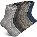 5 Pairs Wool Socks Mens, Warm Winte