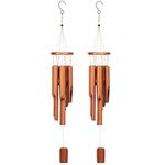 Hoteam 2 Pieces Bamboo Wind Chimes 
