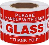 HYBSK 2x3 inch Handle with Care Thank You Glass Stickers Adhesive Label 300 Per Roll (2x3 inch)