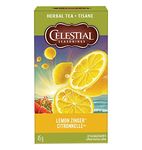 Celestial Seasonings Lemon Zinger Herbal Tea, 20 Tea Bags per Box, 6 Boxes