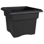 Fiskars 14 Inch Veranda 3 Gallon Box Planter, Black (57914)