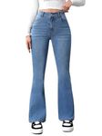 Ben Martin Light Blue Jeans for Women || Bootcut Jeans for Women || Wide Leg Jeans Women || Bell Bottom Jeans for Women Size 34