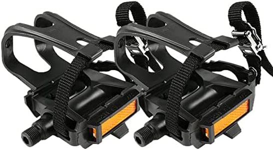 Ubervia® Bicycle Nonslip Pedal Straps MTB Road Bike Pedals Bearing Pedal Binding Band Bicycle Pedals Belt Cycling Accessory