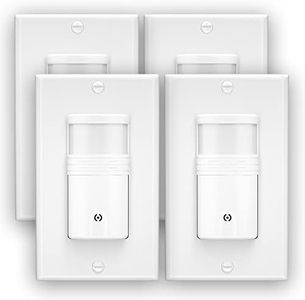 EverElectrix 2 Pack, 3-Way Motion Sensor Light Switch (Not Single Pole), Neutral Wire Required, Indoor in-Wall Occupancy Sensor with Wall Plate, Adjustable Timer, Title 24, UL Certified, White