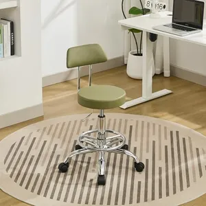 FIRAVOE Drafting Chair (Work Stool with Back)(Swivel Shop Stool 19.5’’-26.6’’) Adjustable Height and Footrest Ergonomic Office Chair (Green)