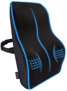 Careforce Back Support For Chair & Car Seat Back Support Chair Back Support For Back Pain Back Rest For Chair Office Lumbar Support For Car Back Rest Support Back Support Pillow Cushion Memory Foam -L