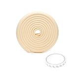 Safe-O-Kid® (Set of 1), Soft Cushioned 16.4 Ft / 5 Mtr Edge Guards with Strong 3M Adhesive, Safety for Sharp Edges for Babies- Beige