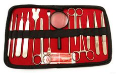 Medicross Superior Quality Dissection Instruments Set Made For Stainless steel Use Madical Students Biology, Anatomy, Veterinary Set Of 24 Instruments in One Bags