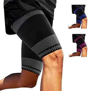 ABYON Thigh Compression Sleeves (Pair), Hamstring Compression Sleeve for Quad, Groin Pain Relief & Recovery, Thigh Brace Anti-Slip Upper Leg Sleeves for Men and Women, Thigh Support for Running