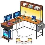 Yoobure L Shaped Desk with LED Stri