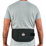 Ergodyne ProFlex 1500 Weight Lifters Style Back Support Belt, Large, Black