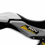 Piston Graphics ADV Sticker for Bikes in Yellow Black Adventure Bike (Pack of 2)