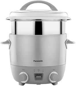 Panasonic SR-ETC(18) SB I New Launch Timer Cooker With Temprature Control| 1.8 Litres Capacity |Cooks upto 1 Kg Raw Rice | Stainless Steel Cooking Pan , SS Lid & Cooking Pan I With Keep Warm Function | Warranty 5 Years on Heating Plate & 2 Years Product