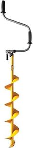 Jiffy Hand Auger, Flip-Down, Extendable, 6-Inch, Steel, Yellow, J4656