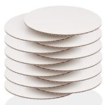 6 Inch Round Cake Boards White Cake Board Round Cake Boards Circle Cardboard Round Base Cardboard Cake Round Cake Base Sturdy Corrugated Cake Board Disposable Cake Plates 12-Pack