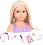 Our Generation Trista Styling Head – Hairstyling Doll Bust for Girls Ages 3+ | Includes Hair Styling Accessories